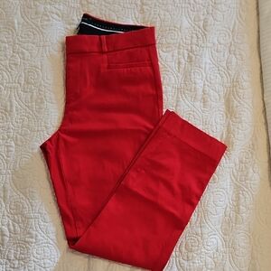 Banana Republic Red Sloan Trousers